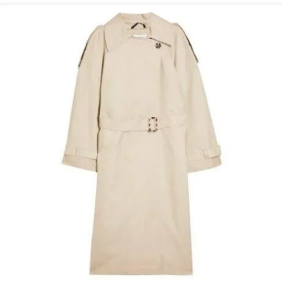 TOPSHOP Cortez Classic Lined Long Trench Coat NEW - Picture 3 of 11